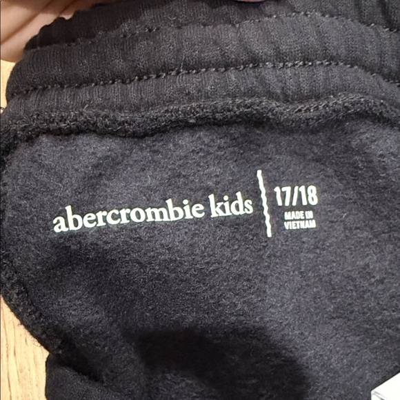 Abercrombie Kids Navy Blue Fleece Pants - Picture 2 of 2
